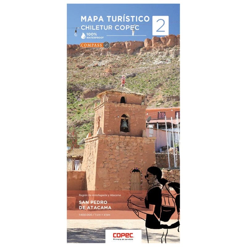 Carte touristique - San Pedro de Atacama (Chili) | COPEC carte pliée COPEC 