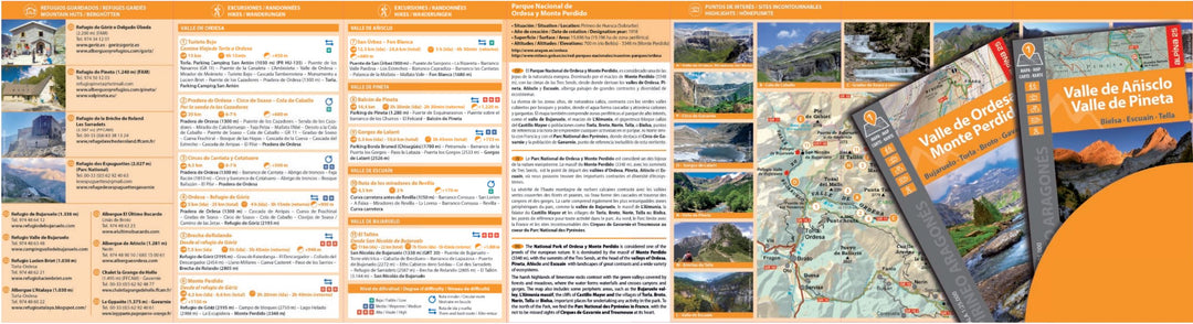 Cartes de randonnée (lot de 2) - Parc National d'Ordesa & Mont Perdu (Pyrénées aragonaises) | Alpina carte pliée Editorial Alpina 