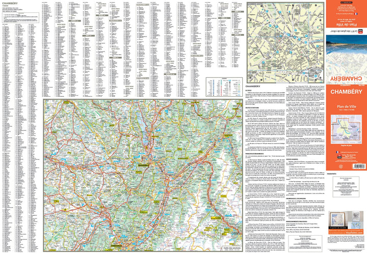 Chambéry, Savoie - Plan de ville | Blay Foldex carte pliée Blay Foldex 