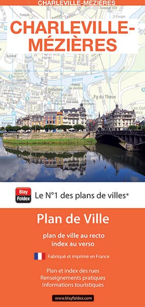 Charleville-Mézières, Ardennes - Plan de ville | Blay Foldex carte pliée Blay Foldex 