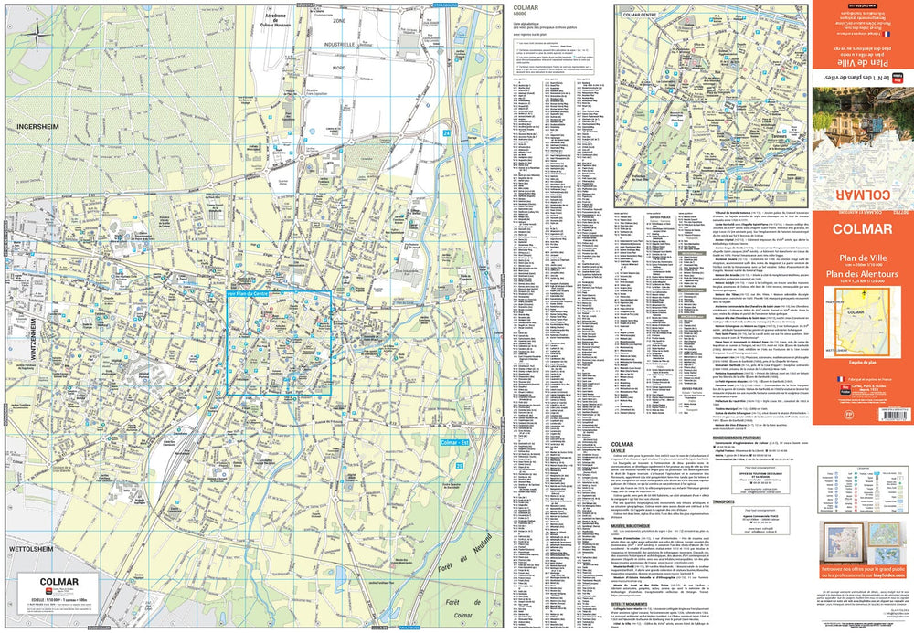 Colmar, Haut-Rhin - Plan de ville | Blay Foldex carte pliée Blay Foldex 