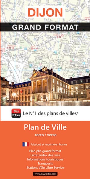 Dijon - Plan de ville grand format | Blay Foldex carte pliée Blay Foldex 