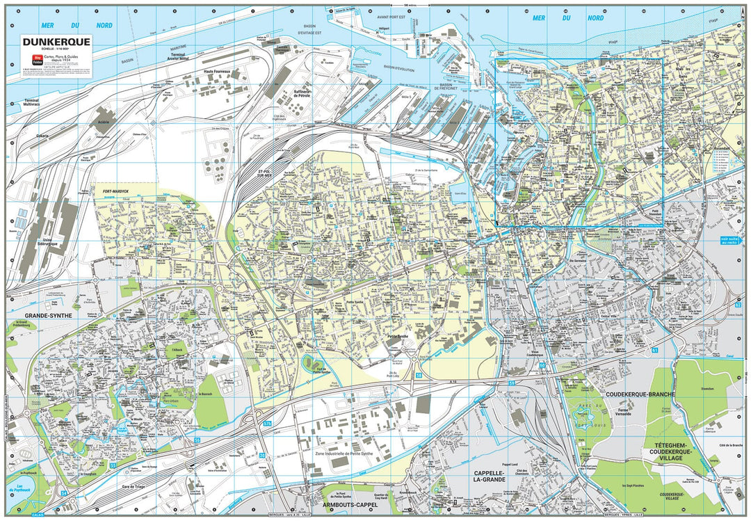Dunkerque, Nord - Plan de ville | Blay Foldex carte pliée Blay Foldex 
