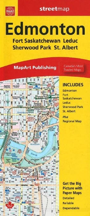 Edmonton - Carte des rues | Canadian Cartographics Corporation carte pliée Canadian Cartographics Corporation 