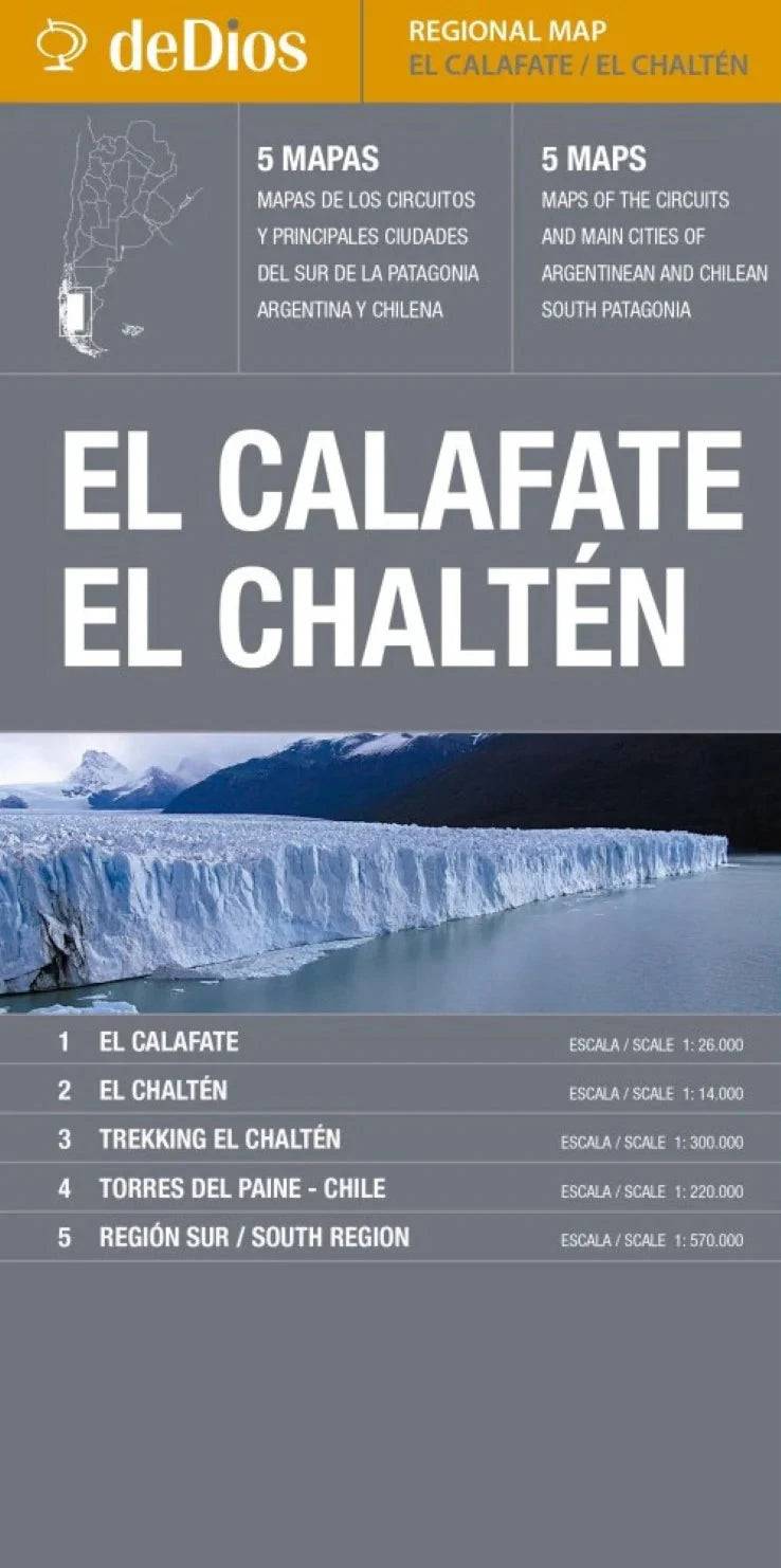 El Chalten & El Calafate | deDios carte pliée DeDios 