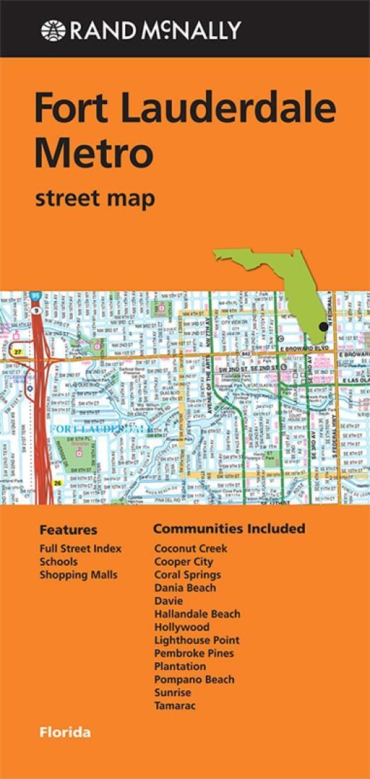 Fort Lauderdale, Florida Metro | Rand McNally carte pliée Rand McNally 