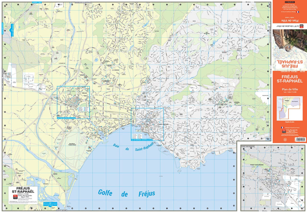 Fréjus et Saint-Raphaël, département du Var - Plan de ville | Blay Foldex carte pliée Blay Foldex 