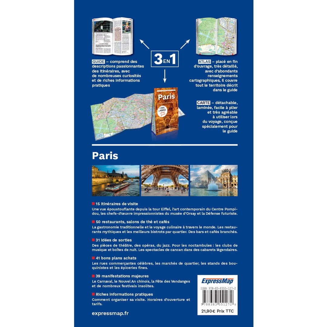 Guide, Atlas & carte routière - Paris | Express Map guide de voyage Express Map 