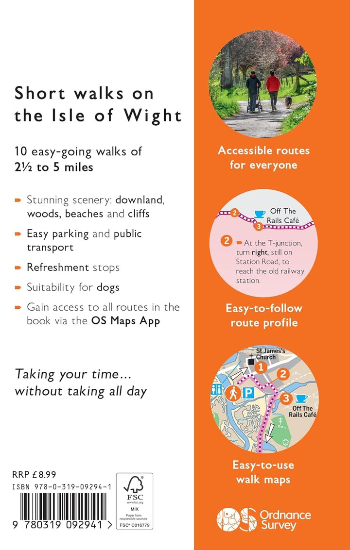 Guide de balades (en anglais) - Isle of Wight | Ordnance Survey - Short Walks guide de randonnée Ordnance Survey 