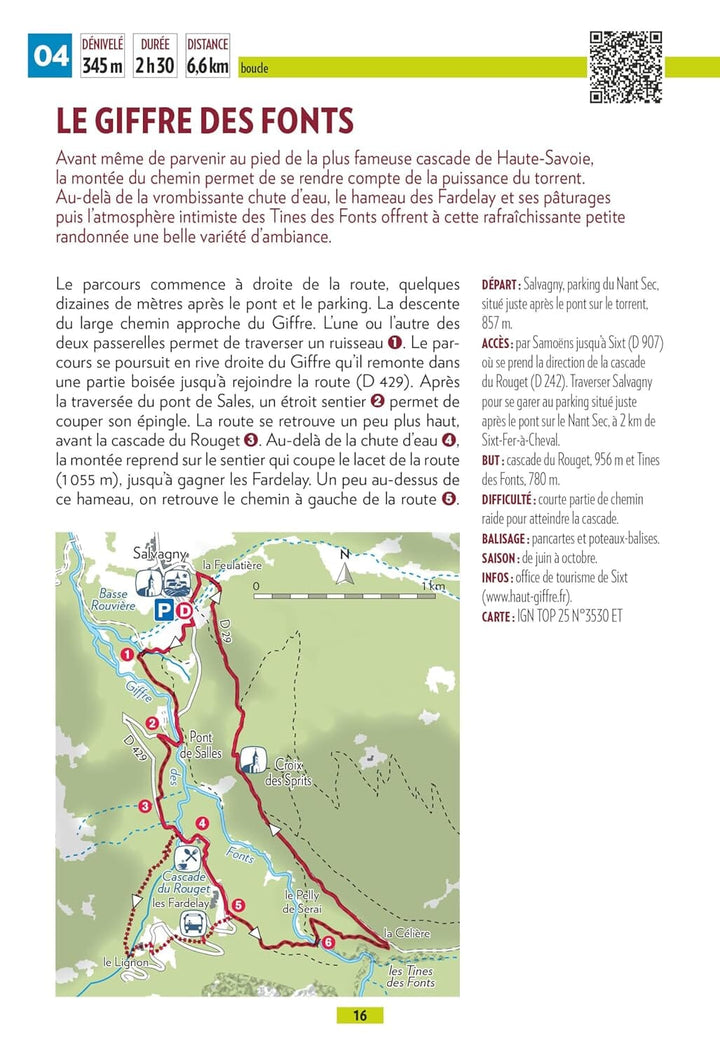 Guide de balades - Haut-Giffre : Autour de Samoëns, Sixt-Fer-à-Cheval, Verchaix, Morillon | Glénat - P'tit Crapahut guide de randonnée Glénat 