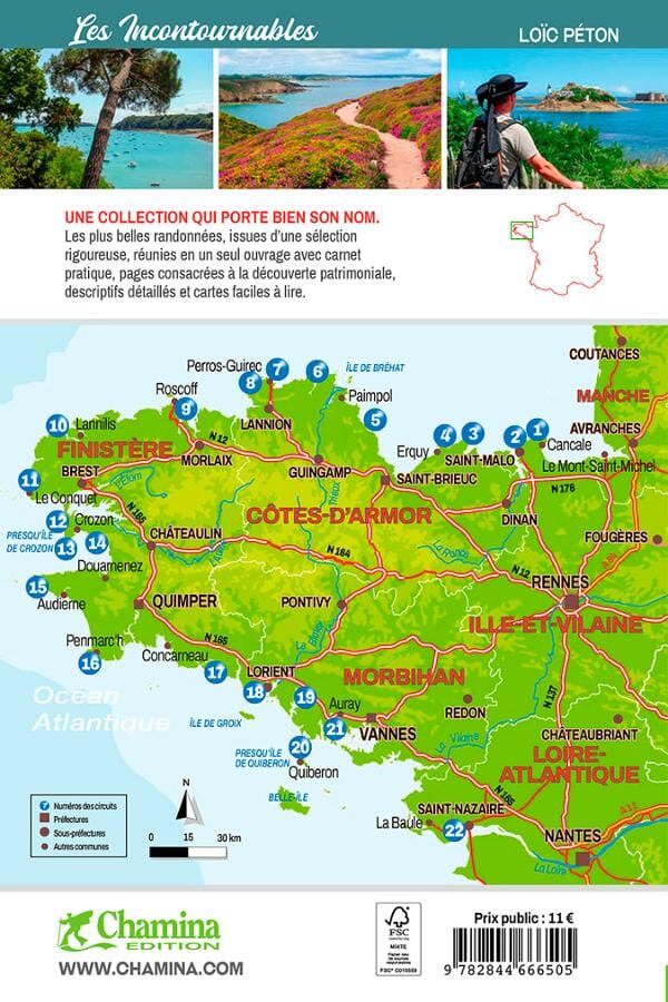 Guide de balades - Le sentier des Douaniers (Bretagne), 22 randos | Chamina guide de randonnée Chamina 