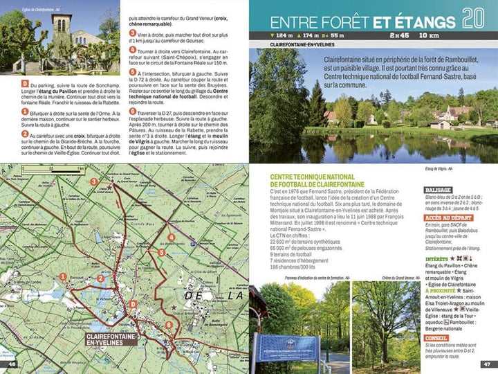 Guide de balades - Versailles, Chevreuse, Rambouillet à pied (Yvelines) | Chamina guide de randonnée Chamina 