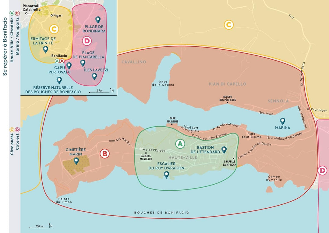 Guide de poche - Bonifacio | Cartoville guide de voyage Gallimard 