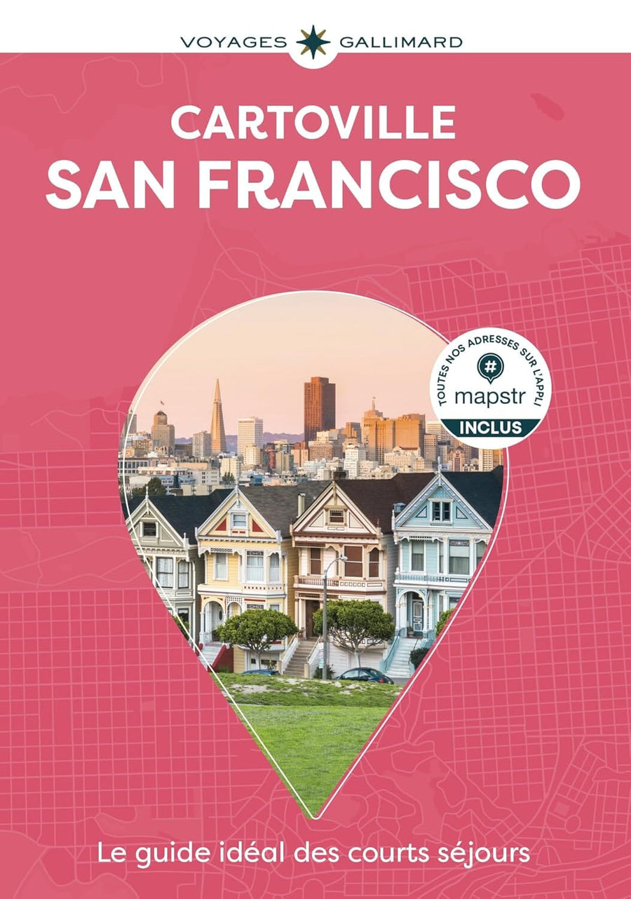 Guide de poche - San Francisco | Cartoville carte pliée Gallimard 