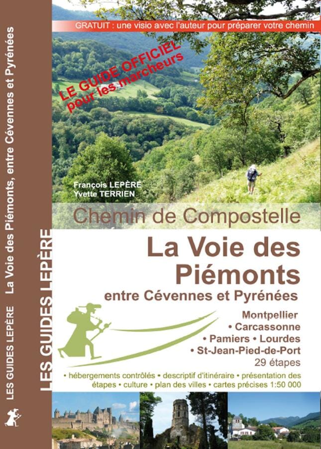 Guide de randonnée - Chemins de Compostelle : la Voie des Piémonts, entre Cévennes et Pyrénées | Lepère Éditions guide de randonnée Lepère Éditions 