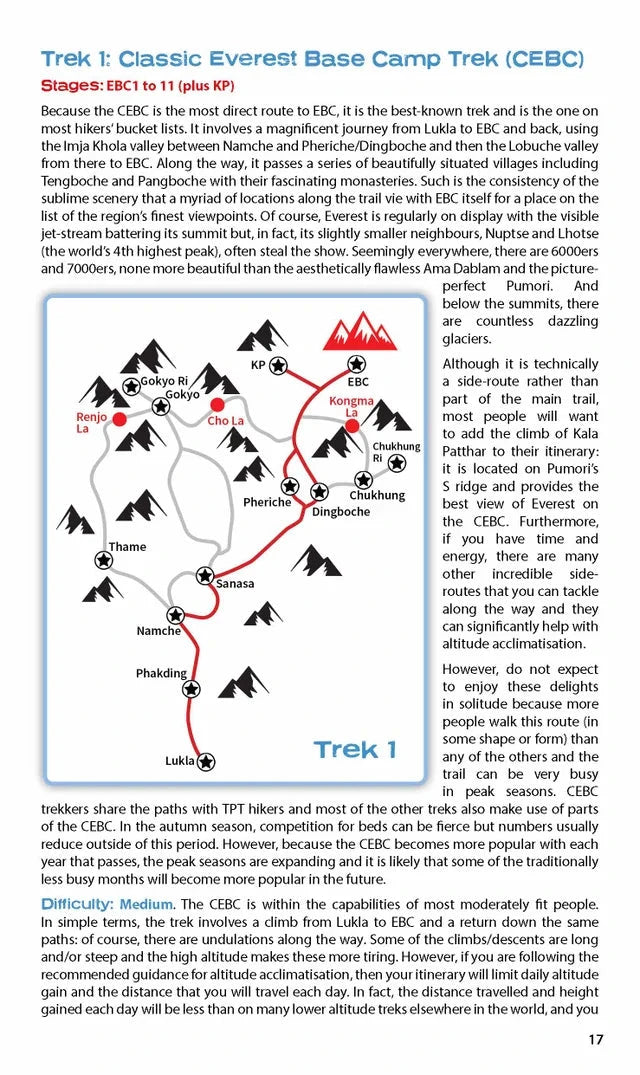 Guide de randonnée (en anglais) - Everest base camp | Knife Edge Outdoor guide de randonnée Knife Edge Outdoor 