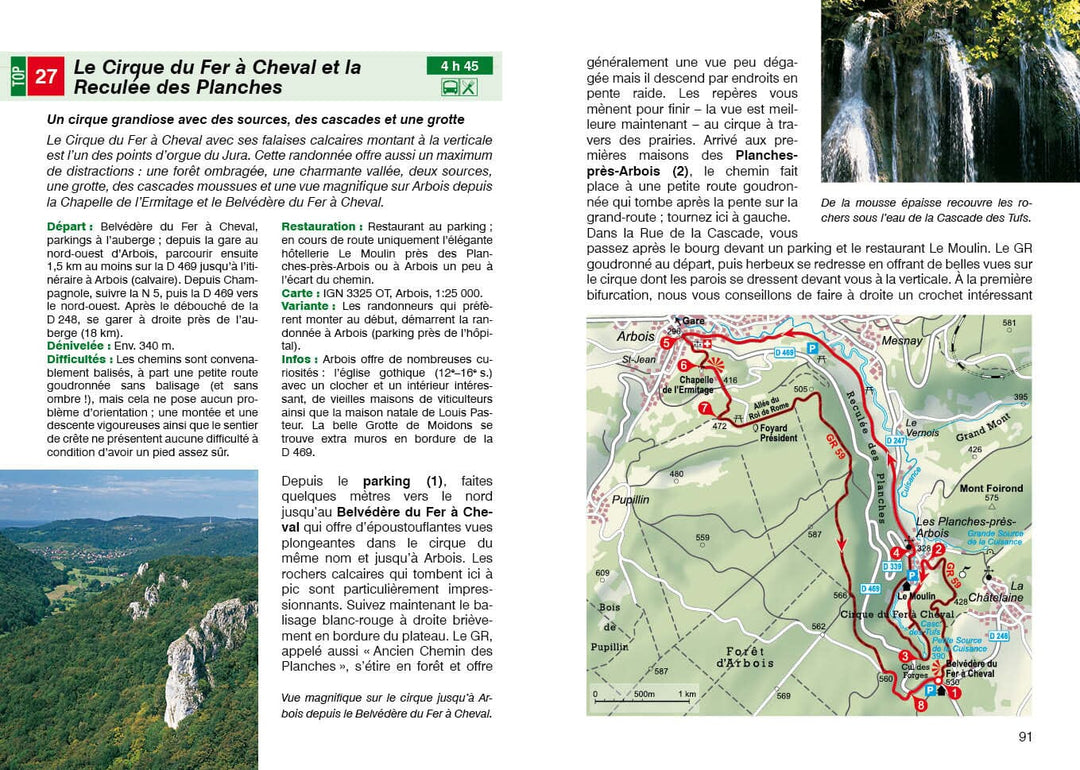 Guide de randonnée - Jura, Franche Comté : des Vosges au Lac Léman | Rother guide de randonnée Rother 