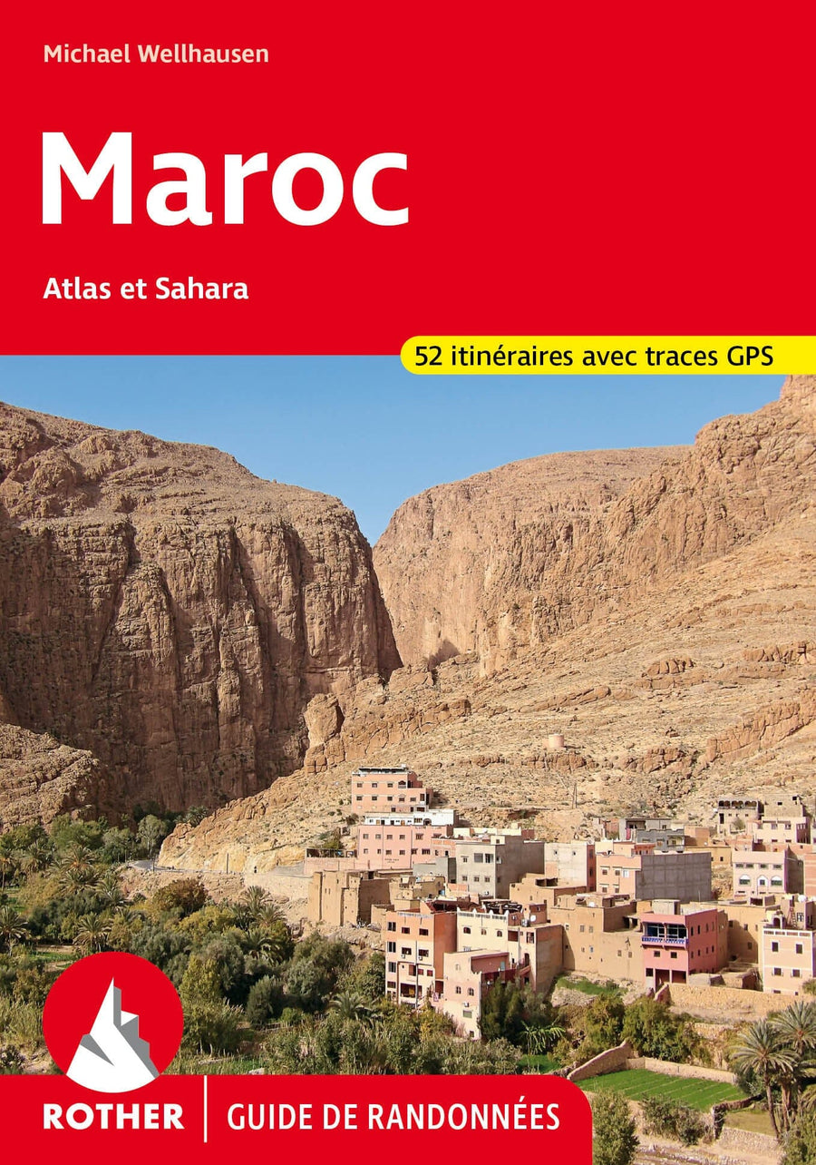 Guide de randonnée - Maroc, Atlas et Sahara | Rother guide de randonnée Rother 
