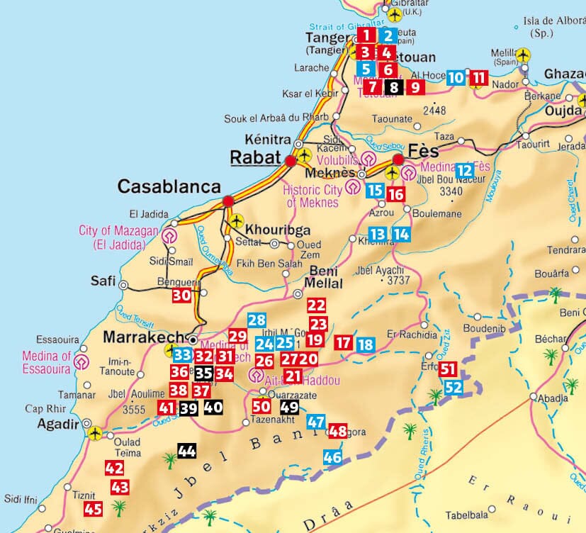 Guide de randonnée - Maroc, Atlas et Sahara | Rother guide de randonnée Rother 