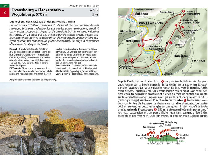 Guide de randonnée - Vosges | Rother guide de randonnée Rother 