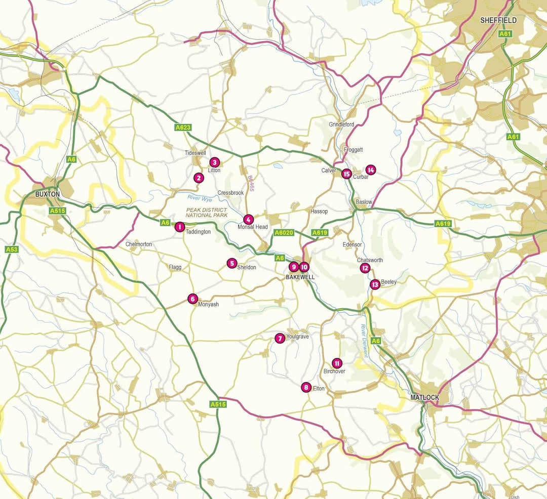 Guide de randonnées (en anglais) - 15 Short Walks in the Peak District - Bakewell and the White Peak | Cicerone guide de randonnée Cicerone 