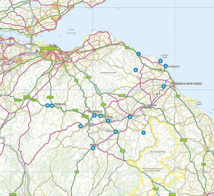 Guide de randonnées (en anglais) - 15 Short Walks in the Scottish Border | Cicerone guide de randonnée Cicerone 