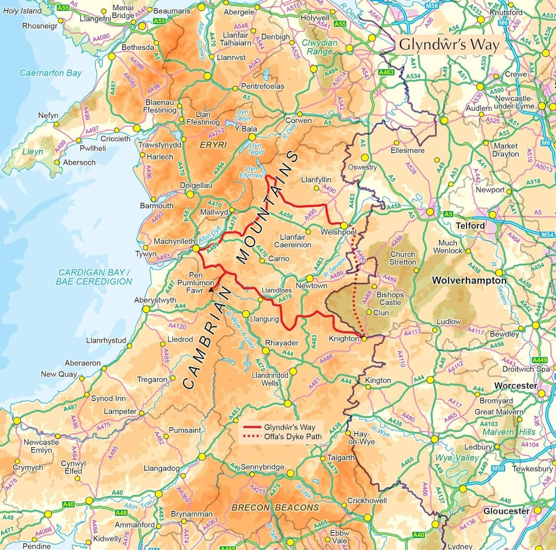 Guide de randonnées (en anglais) - Glyndwr's Way from Knighton to Welshpool | Cicerone guide de randonnée Cicerone 