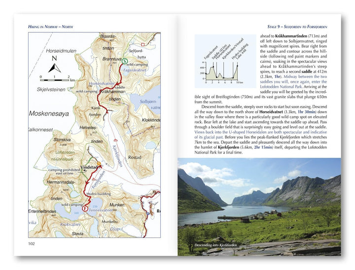 Guide de randonnées (en anglais) - Hiking in Norway - North | Cicerone guide de randonnée Cicerone 