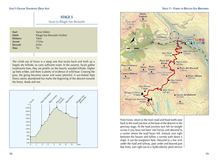 Guide de randonnées (en anglais) - Italy's Grande Traversata delle Alpi (GTA) | Cicerone guide de randonnée Cicerone 