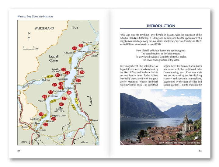 Guide de randonnées (en anglais) - Lacs de Côme & lac Majeur | Cicerone guide petit format Cicerone 