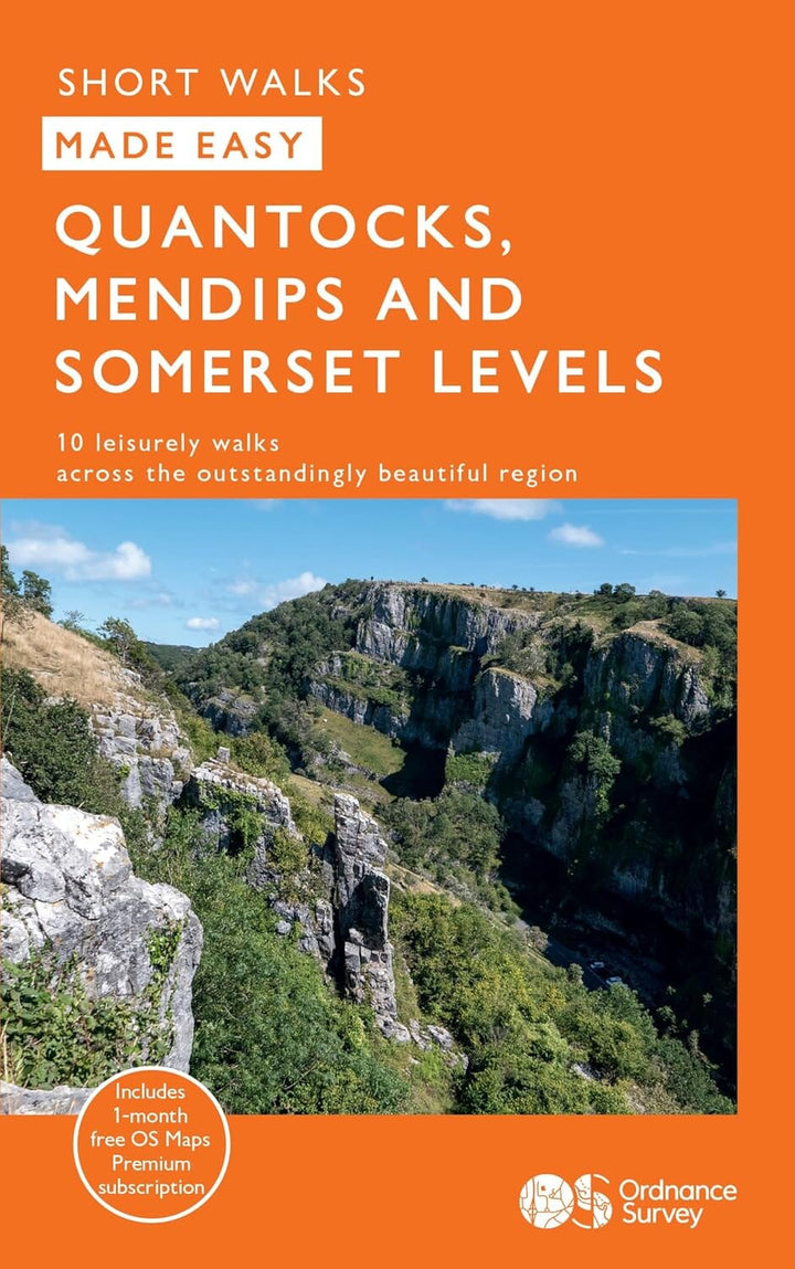 Guide de randonnées (en anglais) - Quantocks, Mendips and Somerset Levels short walks | Ordnance Survey guide de randonnée Ordnance Survey 