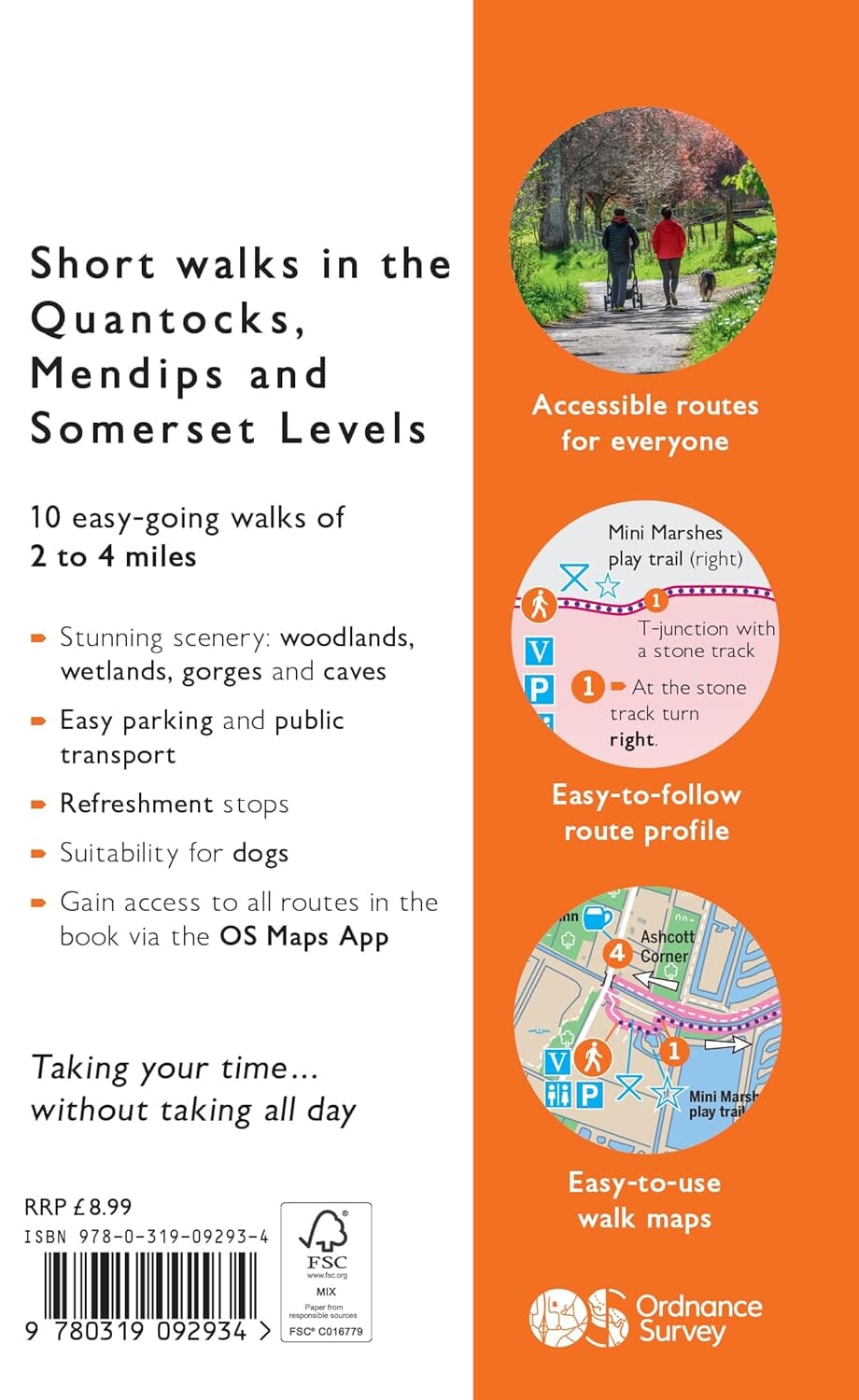 Guide de randonnées (en anglais) - Quantocks, Mendips and Somerset Levels short walks | Ordnance Survey guide de randonnée Ordnance Survey 