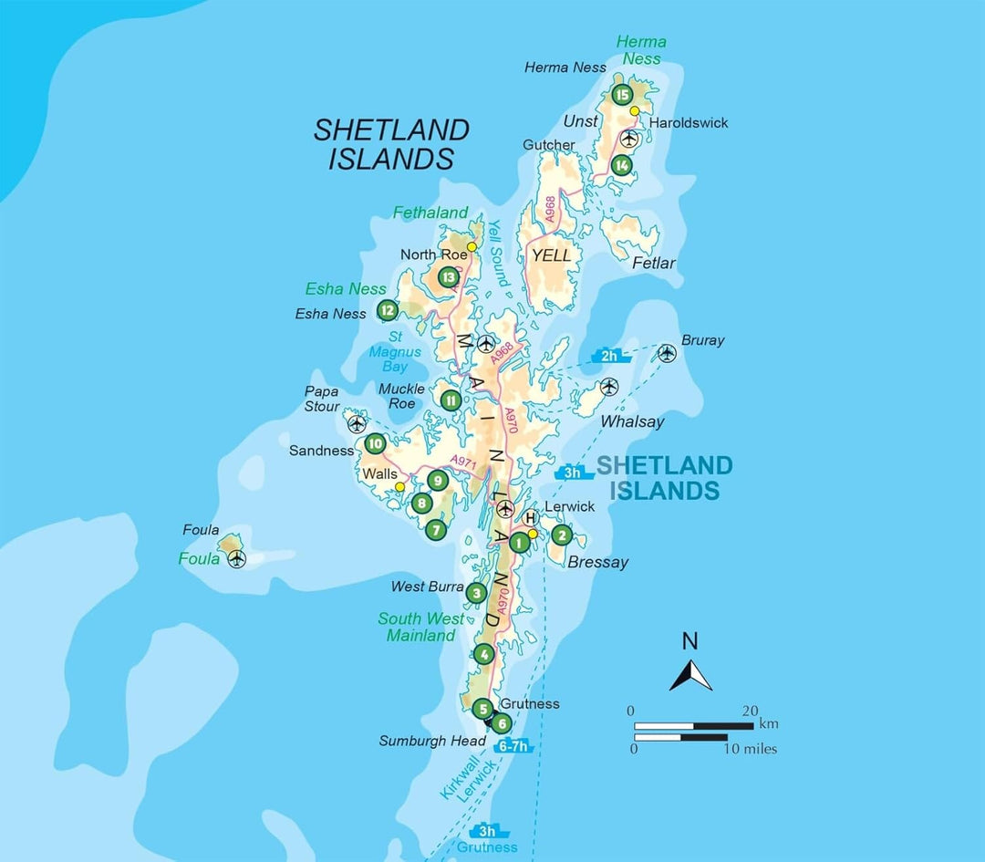 Guide de randonnées (en anglais) - Shetland Islands short walks | Cicerone guide de randonnée Cicerone 