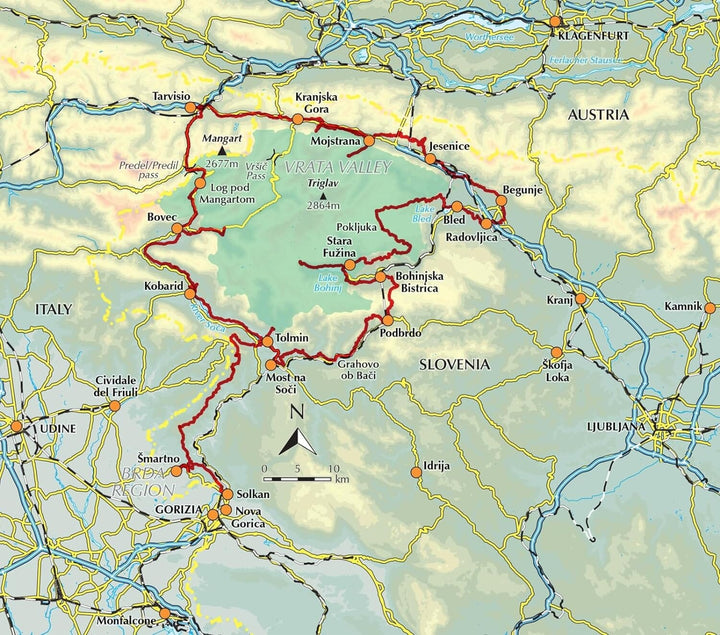 Guide de randonnées (en anglais) - Slovenia's Juliana Trail | Cicerone guide de randonnée Cicerone 