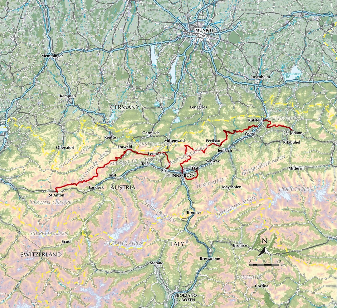 Guide de randonnées (en anglais) - Trekking Austria's Adlerweg : The Eagle's Way Across the Austrian Alps in Tyrol | Cicerone guide de randonnée Cicerone 