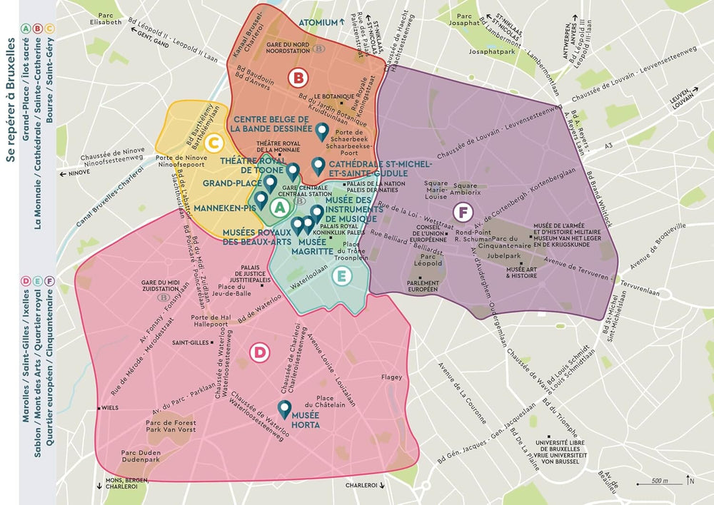 Guide de voyage de poche - Bruxelles - Édition 2025 | Cartoville guide de voyage Gallimard 