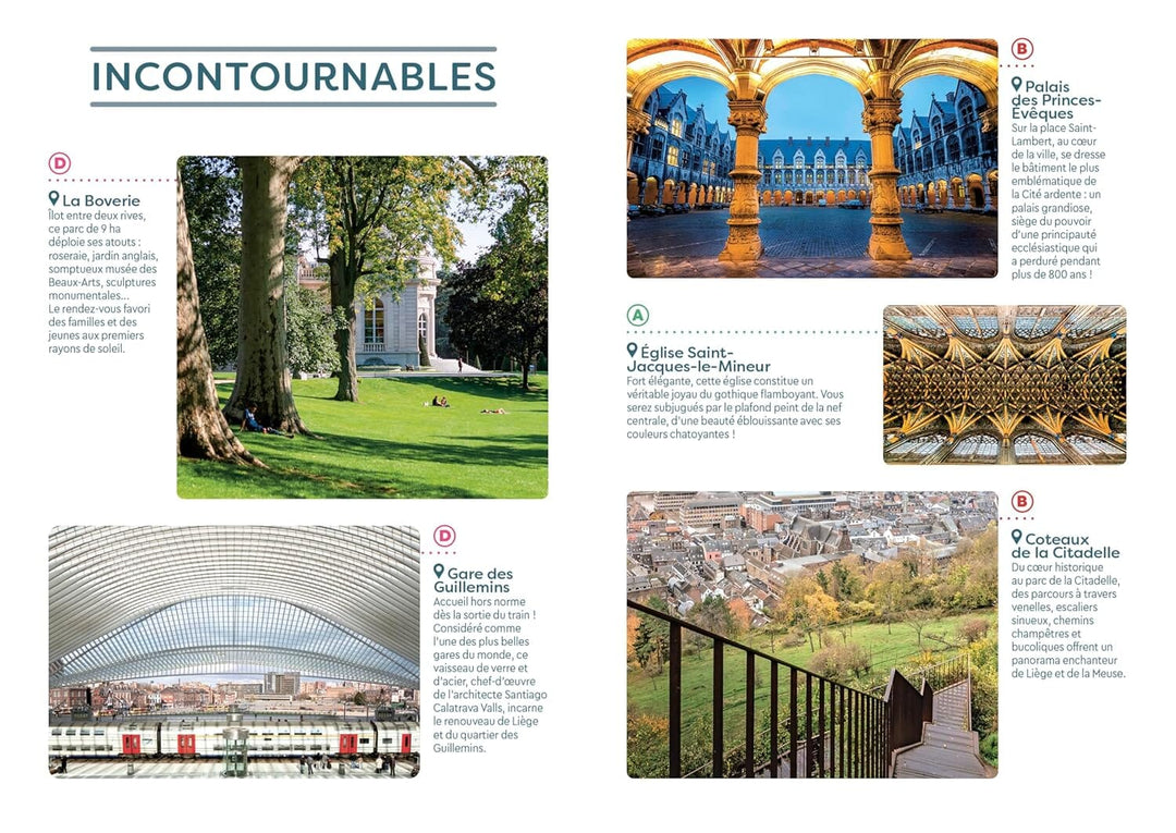 Guide de voyage de poche - Liège (Belgqiue) - Édition 2025 | Cartoville guide de voyage Gallimard 