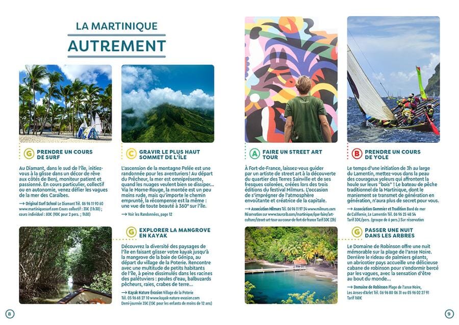 Guide de voyage de poche - Martinique | Cartoville guide de voyage Gallimard 