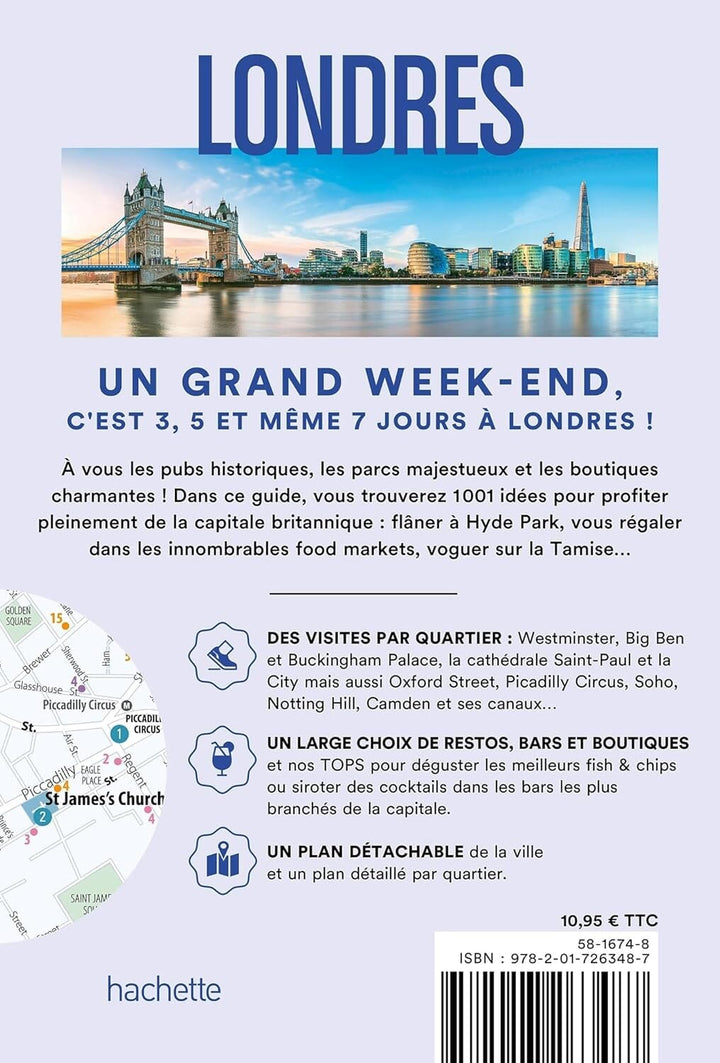 Guide de voyage de poche - Un Grand Week-end à Londres 2025/26 | Hachette guide de voyage Hachette 