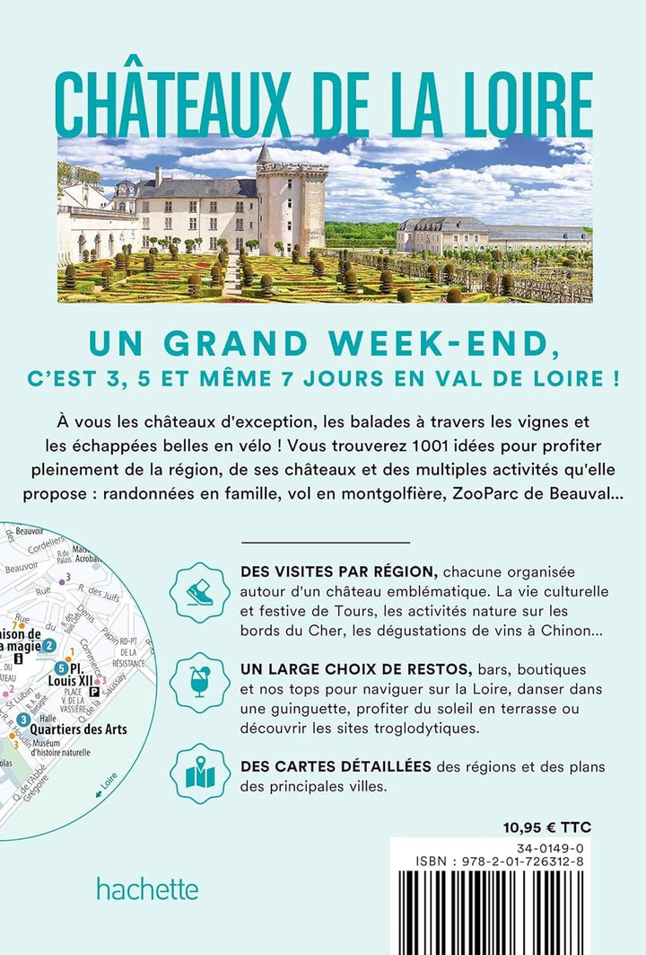 Guide de voyage de poche - Un Grand Week-end dans les châteaux de la Loire 2024 | Hachette guide de voyage Hachette 