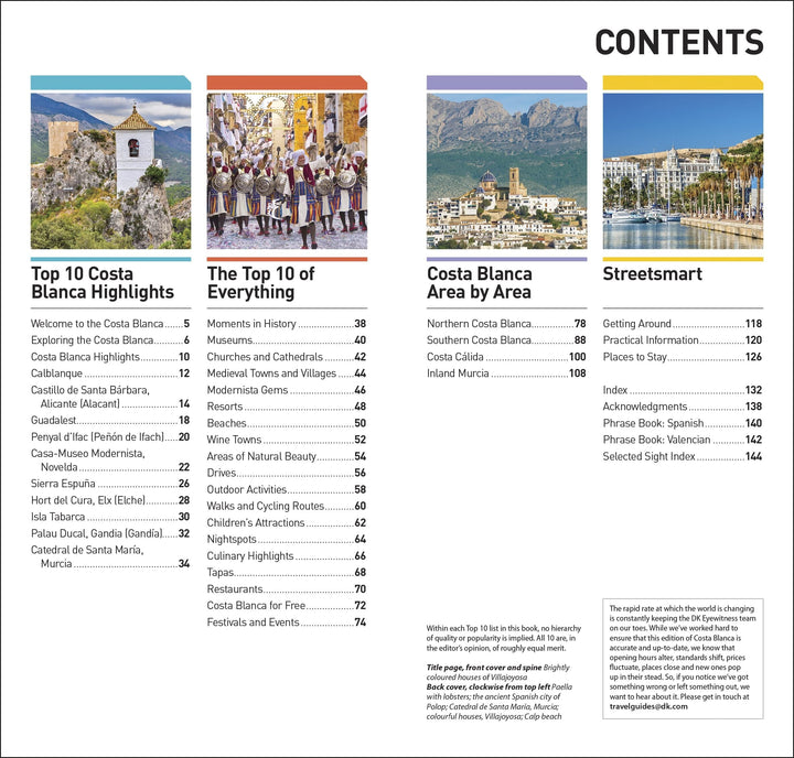 Guide de voyage (en anglais) - Costa Blanca Top 10 | Eyewitness guide de voyage Eyewitness 