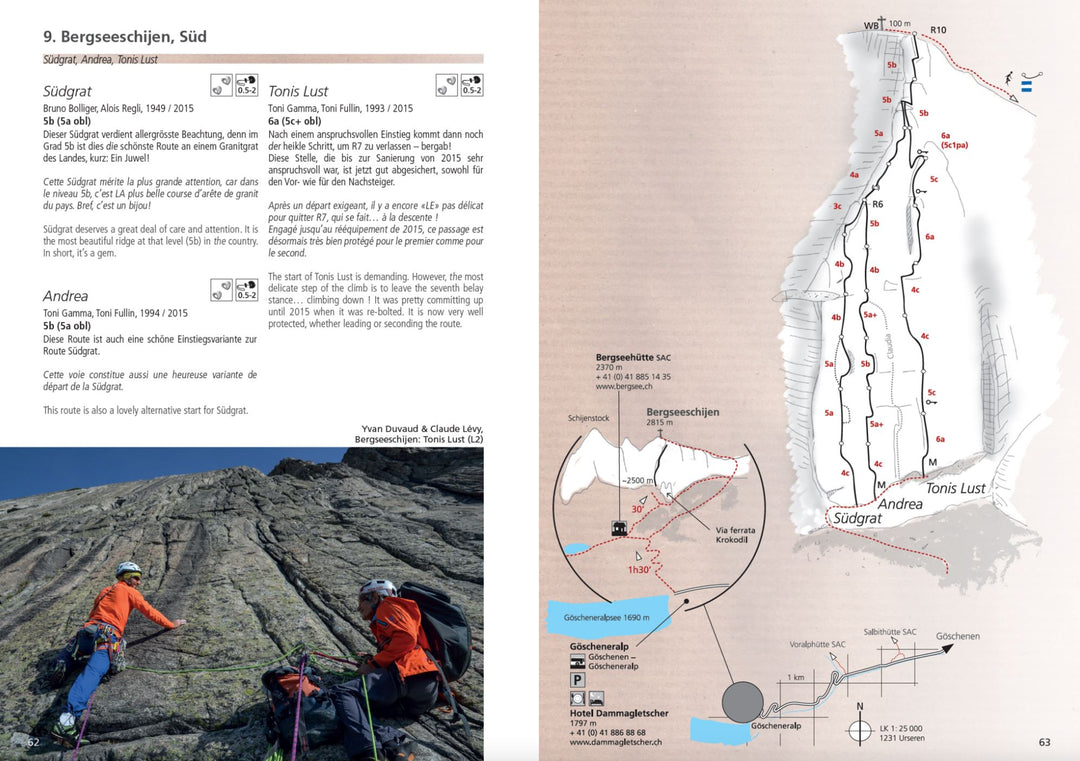 Guide d'escalade - Dreams of Switzerland : Susten, Grimsel, Furka, Nufenen | SAC - Club Alpin Suisse guide de randonnée SAC - Club Alpin Suisse 