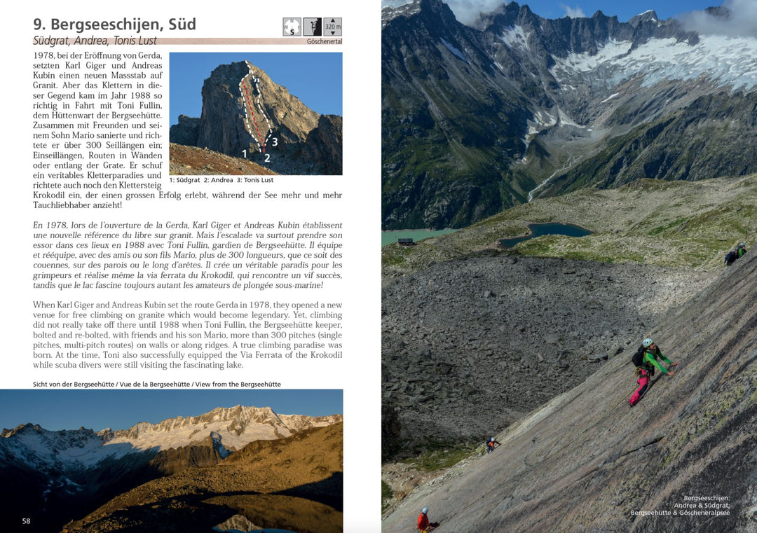 Guide d'escalade - Dreams of Switzerland : Susten, Grimsel, Furka, Nufenen | SAC - Club Alpin Suisse guide de randonnée SAC - Club Alpin Suisse 