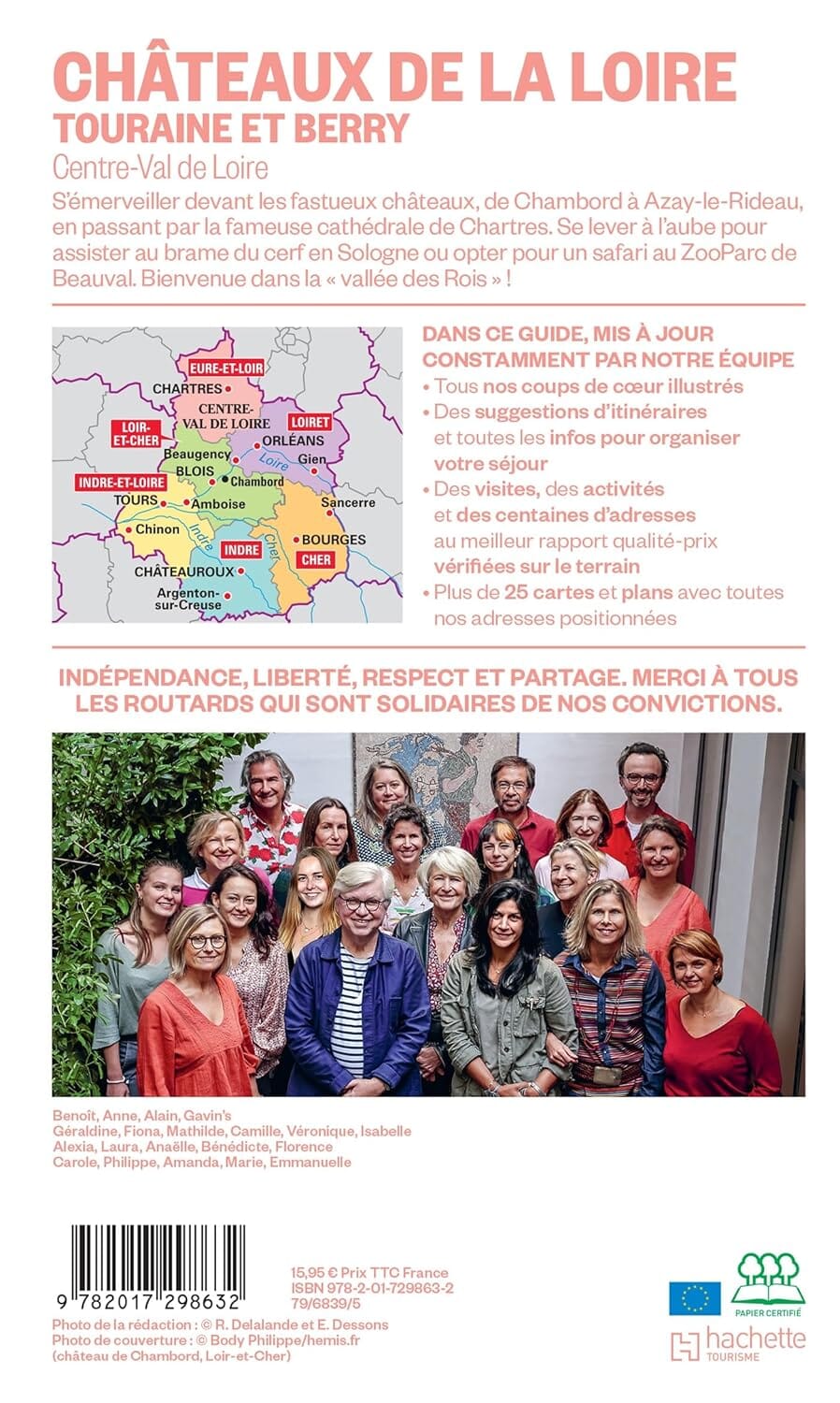 Guide du Routard - Châteaux de la Loire, Touraine & Berry 2025/26 | Hachette guide de voyage Hachette 