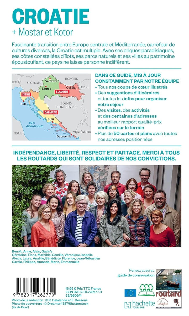 Guide du Routard - Croatie + Mostar (Bosnie) & Kotor (Monténégro) 2024/25 | Hachette guide de voyage Hachette 