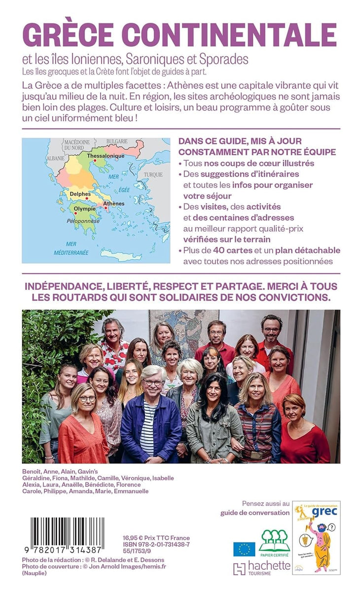 Guide du Routard - Grèce continentale, îles ioniennes, Saroniques et Sporades 2025/26 | Hachette guide de voyage Hachette 
