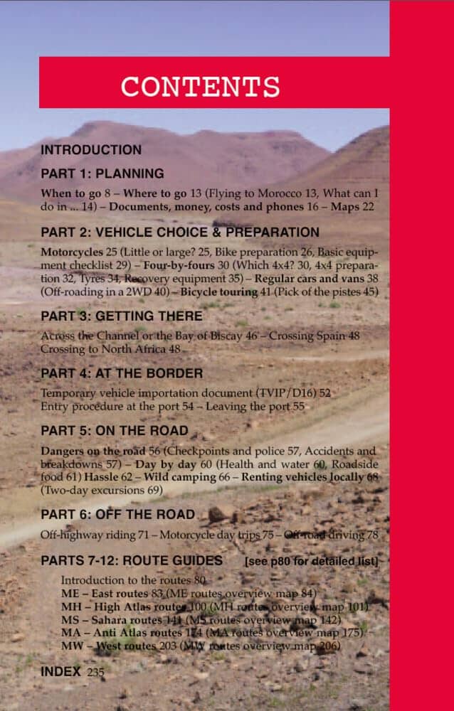 Guide (en anglais) - Morocco Overland 4WD, from the Atlas to the Sahara (4x4,motorcycle, van, mountainbike) | Trailblazer guide de randonnée Trailblazer 