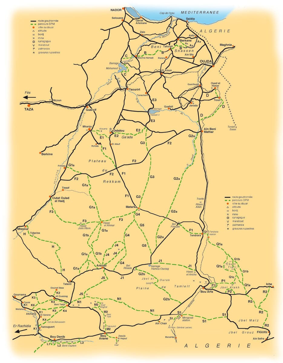 Guide Gandini - Pistes de la partie orientale du Maroc - Tome 4 guide de voyage Extrem'Sud - Guides Gandini 