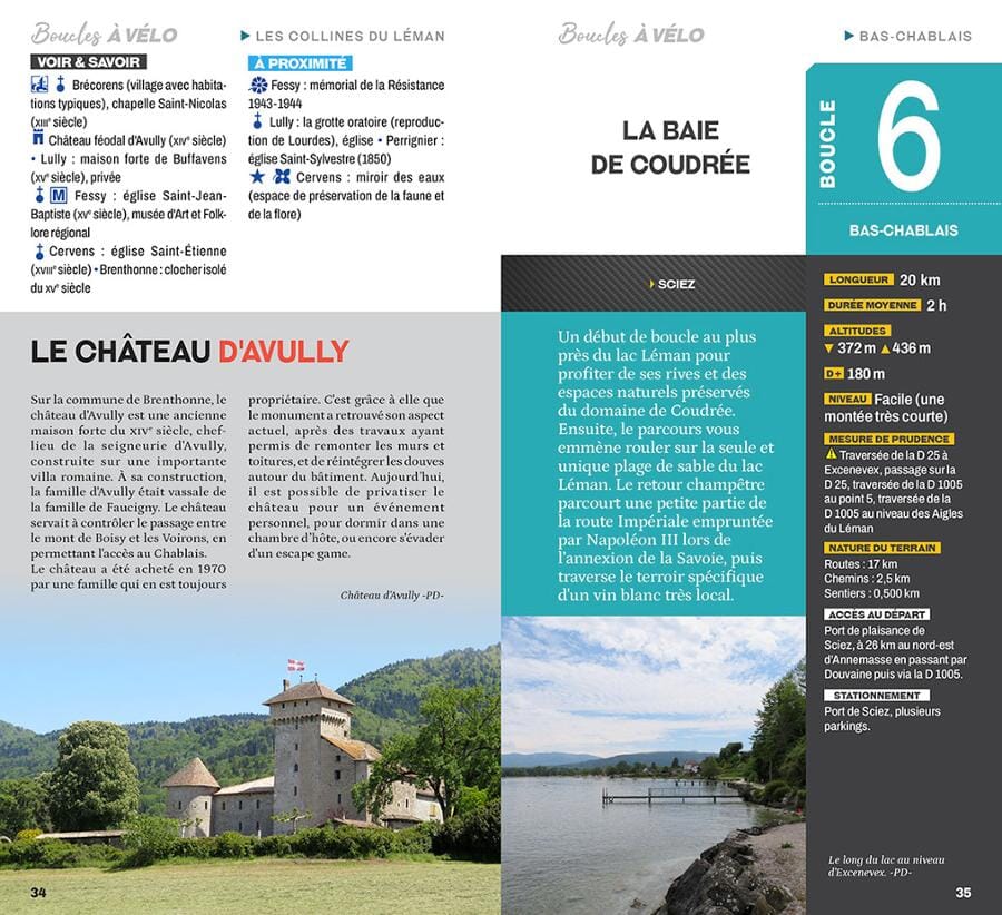 Guide vélo - Boucles à vélo autour du lac Léman | Chamina guide vélo Chamina 