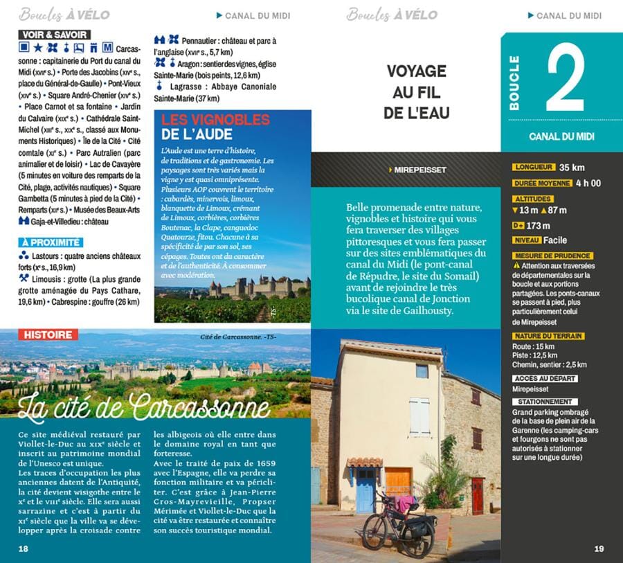 Guide vélo - Boucles à vélo dans l'Aude | Chamina guide vélo Chamina 
